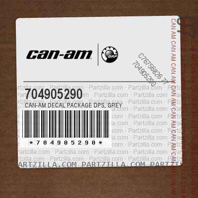 704905290 CAN-AM DECAL Package DPS, Grey