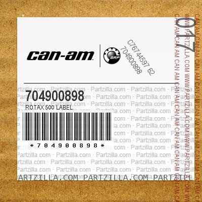 704900898 Rotax 500 Label