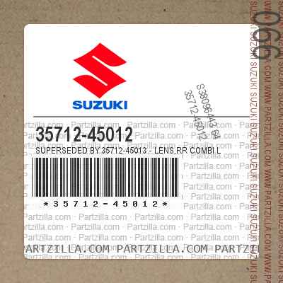 Suzuki 35712-46710 LENS RR COMBI L