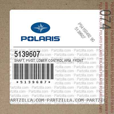 Front Polaris Control Arm Pivot Shaft Genuine OEM Part 5139607 Qty 1 Lower 