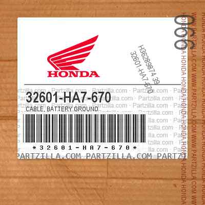 32601-HA7-670 CABLE, BATTERY GROUND