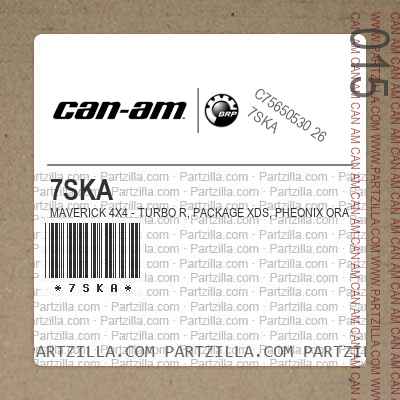7SKA Maverick 4X4 - Turbo R, Package XDS, Pheonix Orange.. North America