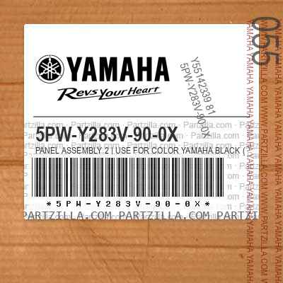 5PW-Y283V-90-0X PANEL ASSEMBLY 2 | Use for Color YAMAHA BLACK ( YB / 0033 )