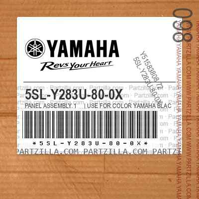 5SL-Y283U-80-0X PANEL ASSEMBLY 1     | Use for Color YAMAHA BLACK ( YB / 0033 )