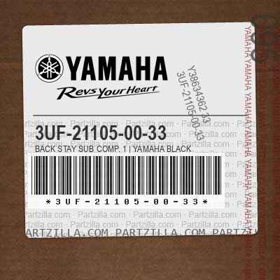3UF-21105-00-33 BACK STAY SUB COMP. 1 | YAMAHA BLACK