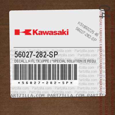 56027-282-SP DECAL,L.H FL TK,UPPE | *SPECIAL SOLUTION IS REQUIRED