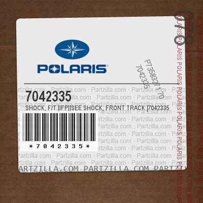 Polaris Snowmobile F/T Shock Silver Qty 1 Genuine OEM Part 7042335 