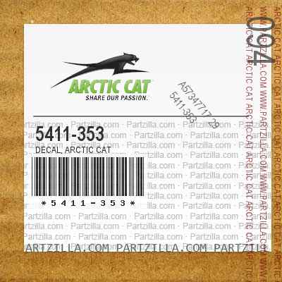 5411-353 Decal, Arctic Cat