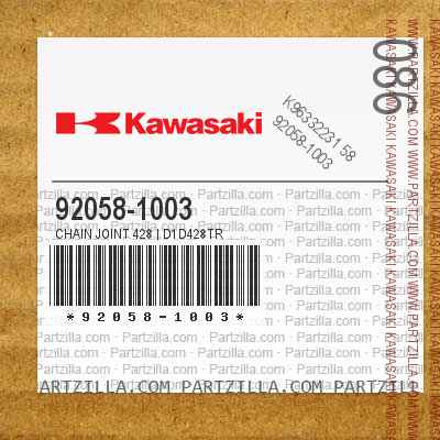 Kawasaki 92058-1003 - CHAIN JOINT 428 | D1D428TR | Partzilla.com