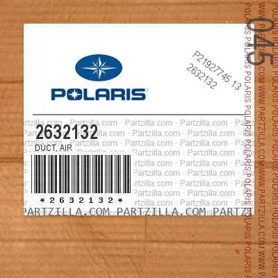 Polaris DUCT AIR INLET ASM 2632132 New OEM