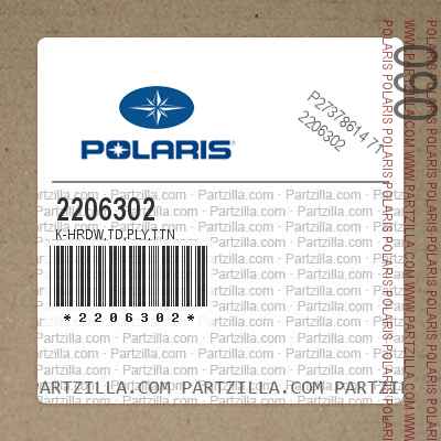 Polaris 2206302 - K-HRDW,TD,PLY,TTN | Partzilla.com