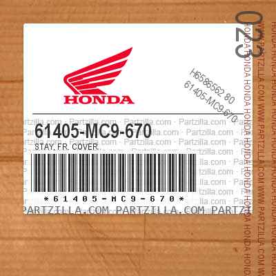 61405-MC9-670 STAY, FR. COVER