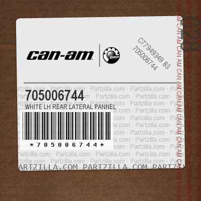 705006744 White LH Rear Lateral Pannel