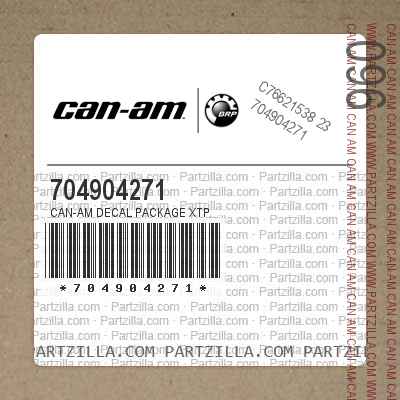 704904271 CAN-AM Decal Package XTp