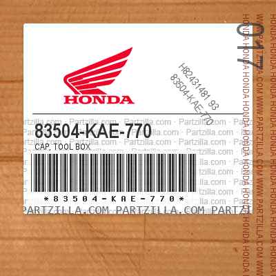 83504-KAE-770 CAP, TOOL BOX
