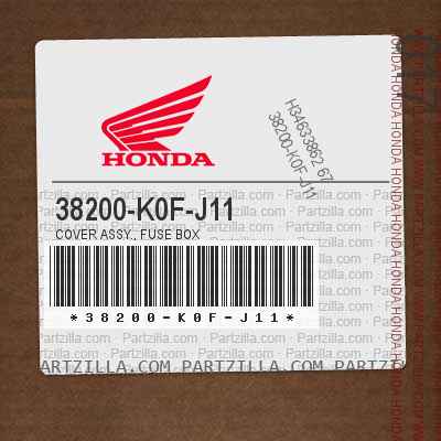 38200-K0F-J11 FUSE BOX COVER