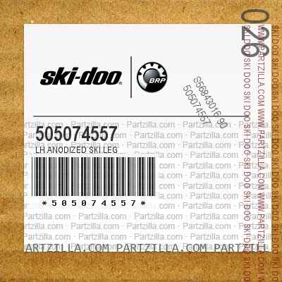505074557 LH Anodized Ski Leg