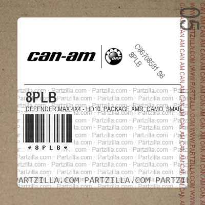 8PLB Defender MAX 4X4 - HD10, Package XMR, Camo, Smart-Lok.. North America