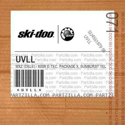 UVLL MXZ (DELE) - 600R E-TEC, Package X, Sunburst Yellow, Sunburst Yellow.. North America