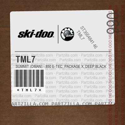 TML7 SUMMIT (DMAN) - 850 E-TEC, Package X, Deep Black, Deep Black.. Europe