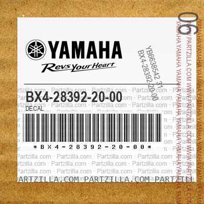 BX4-28392-20-00 DECAL