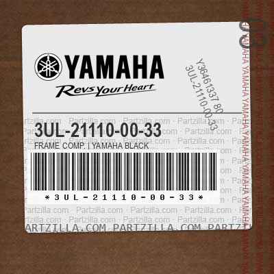 3UL-21110-00-33 FRAME COMP. | YAMAHA BLACK
