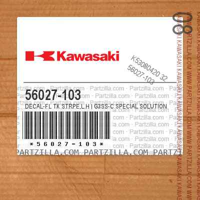56027-103 DECAL-FL TK STRPE,L.H | G3SS-C SPECIAL SOLUTION REQUIR
