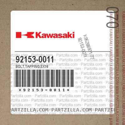 Kawasaki 92153-0011 - TAPPING BOLT | Partzilla.com