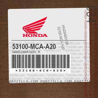 53100-MCA-A20 HANDLEBAR ASSY., R.