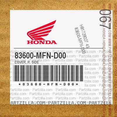 83600-MFN-D00 SIDE COVER