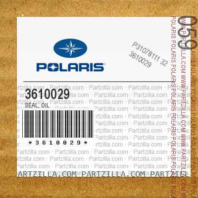 Polaris ATV Snowmobile Oil Seal 3610029 NEW 