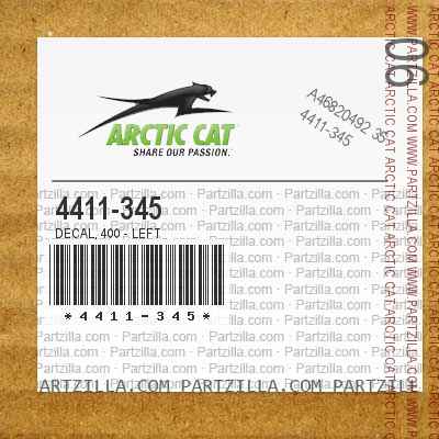 4411-345 Decal, 400 - Left