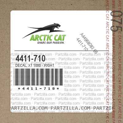 4411-710 Decal, XT 1000 - Right