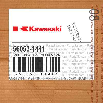 56053-1441 LABEL-SPECIFICATION,TIRE&LOAD