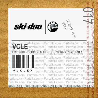 VCLE FREERIDE (DSHOT) - 850 E-TEC, Package 154", Labrador Blue, Bright White.. North America