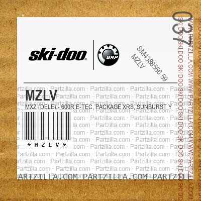 MZLV MXZ (DELE) - 600R E-TEC, Package XRS, Sunburst Yellow, Sunburst Yellow.. Europe