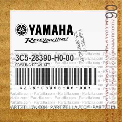 3C5-28390-H0-00 COWLING DECAL SET