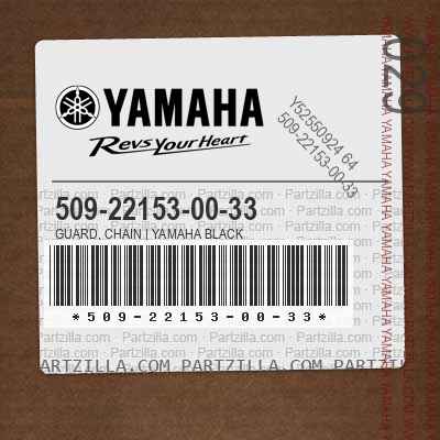 509-22153-00-33 GUARD, CHAIN | YAMAHA BLACK