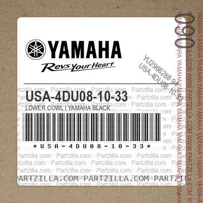 USA-4DU08-10-33 LOWER COWL | YAMAHA BLACK