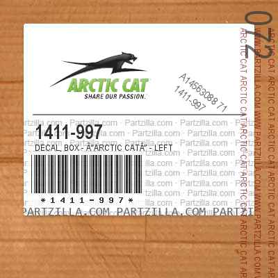 1411-997 Decal, Box - Arctic Cat - Left