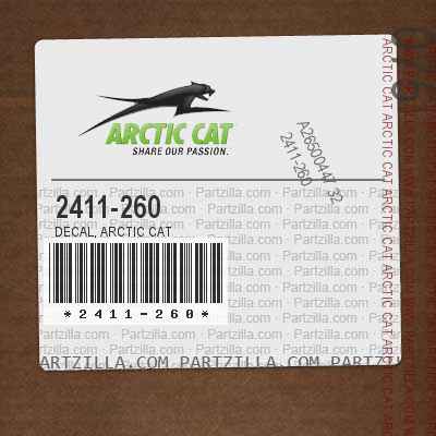 2411-260 Decal, Arctic Cat