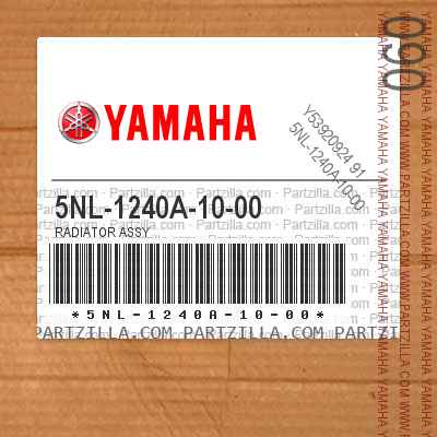 New Yamaha OEM 5NL-1240A-10-00 RADIATOR ASSY 5NL1240A1000