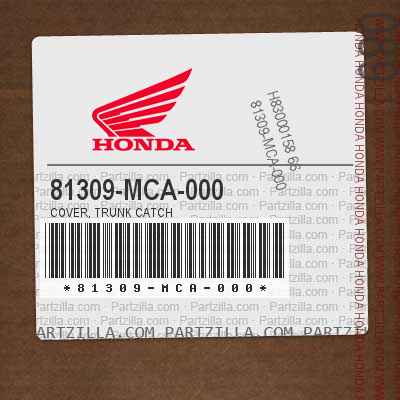81309-MCA-000 TRUNK CATCH COVER