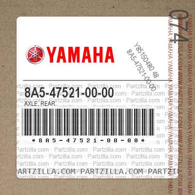 New Genuine OEM Part 8A5-47521-00-00 Yamaha Axle rear 8A5475210000