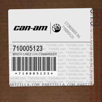 710005123 Winch Cable (-/+) Commander