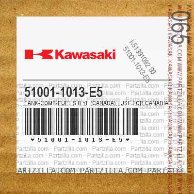 51001-1013-E5 TANK-COMP-FUEL,S.B.YL (Canada) | USE FOR CANADIAN MARKET KE175-