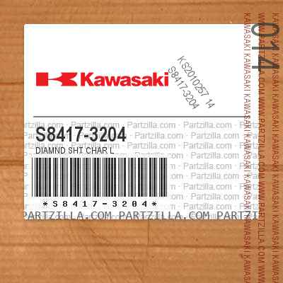 Kawasaki S8417-3204 - DIAMND SHT CHAR L | Partzilla.com