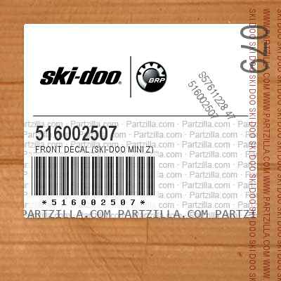 516002507 Front Decal (Ski-Doo Mini Z)