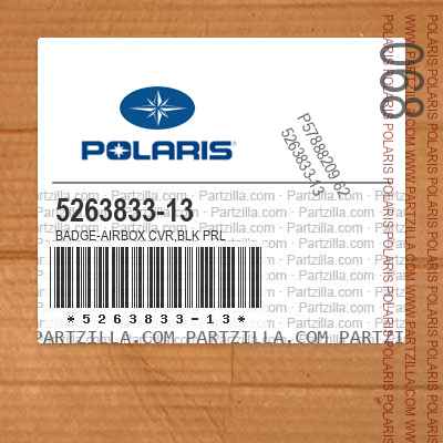 Genuine OEM Part 5263833-16 Qty 1 Polaris Airbox Badge Cover 