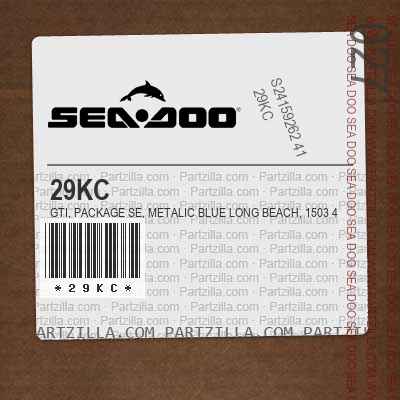 29KC GTI, Package SE, Metalic Blue Long Beach, 1503 4-TEC.. North America